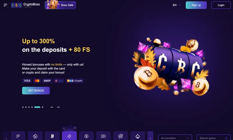Обзор казино CryptoBoss